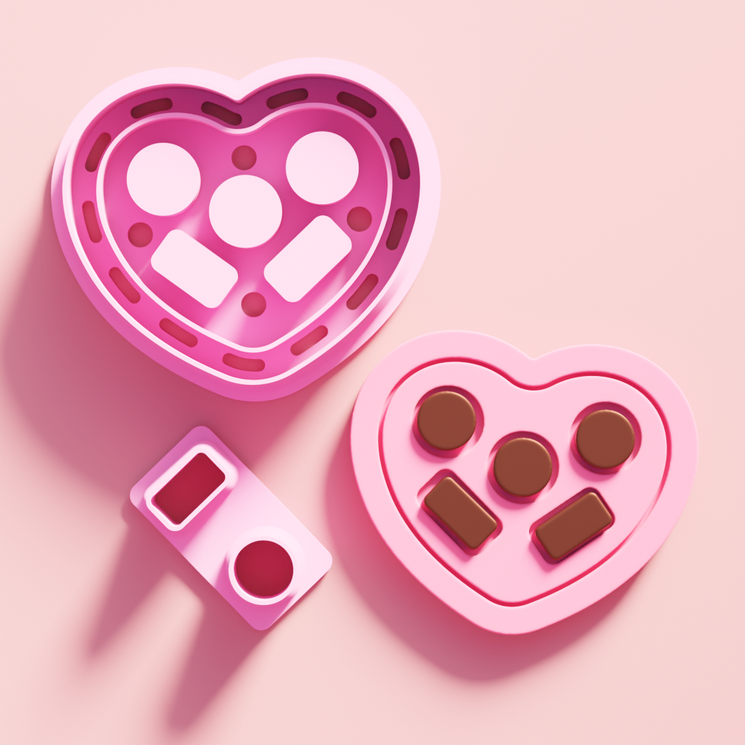 Box of Chocolates Heart Cutter