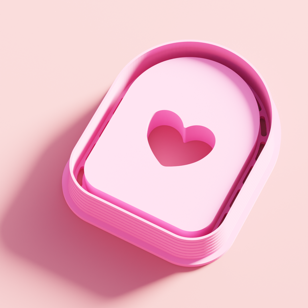 Heart Arch Negative Embossing Cutter