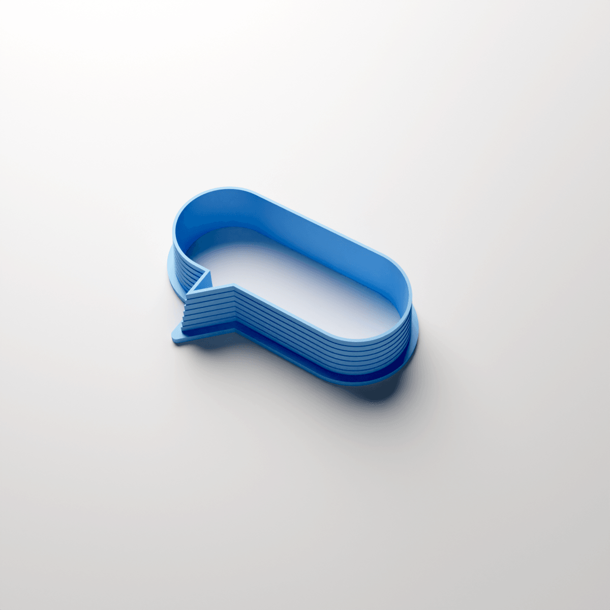 Speech Bubble Oval Clay Cutter - Claylab