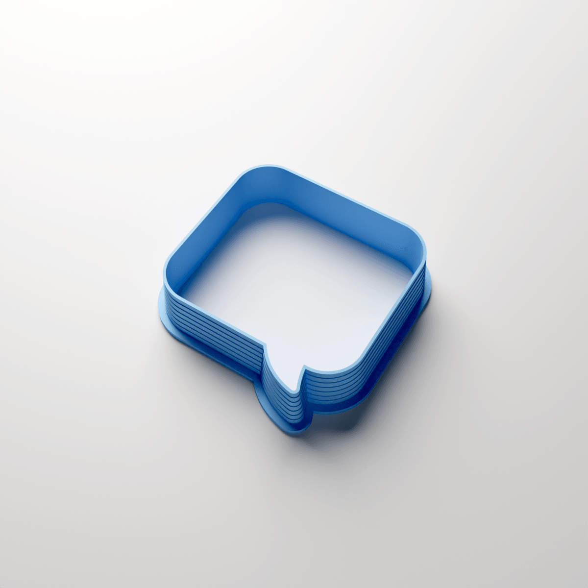 Speech Bubble Square Clay Cutter - Claylab