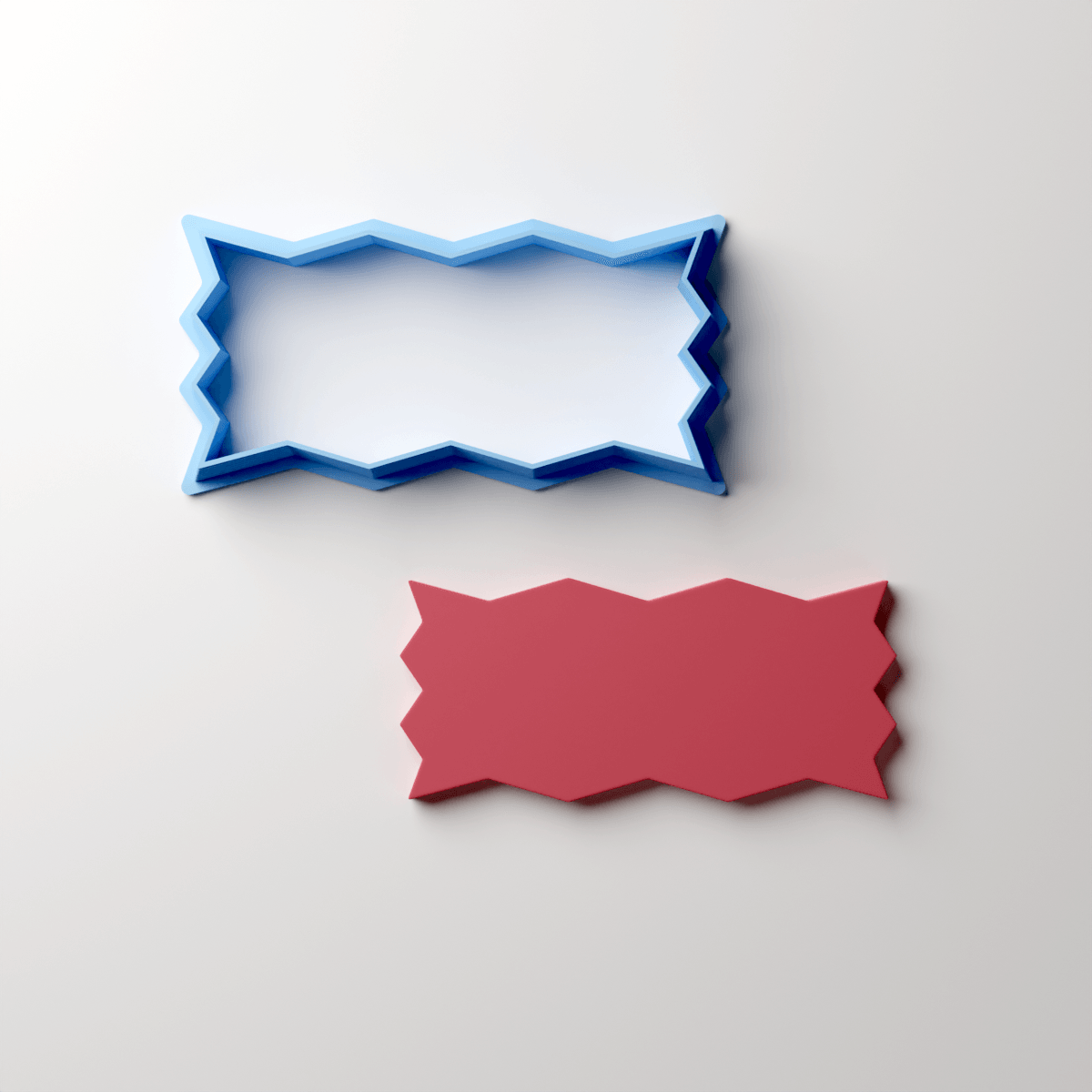 Zig Zag Badge Clay Cutter - Claylab