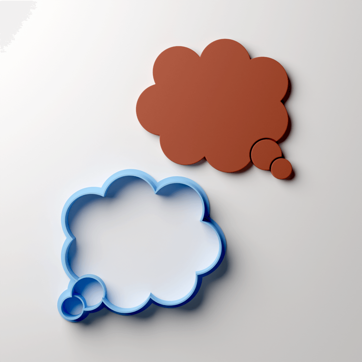 Cloudy Thought Bubble Clay Cutter - Claylab