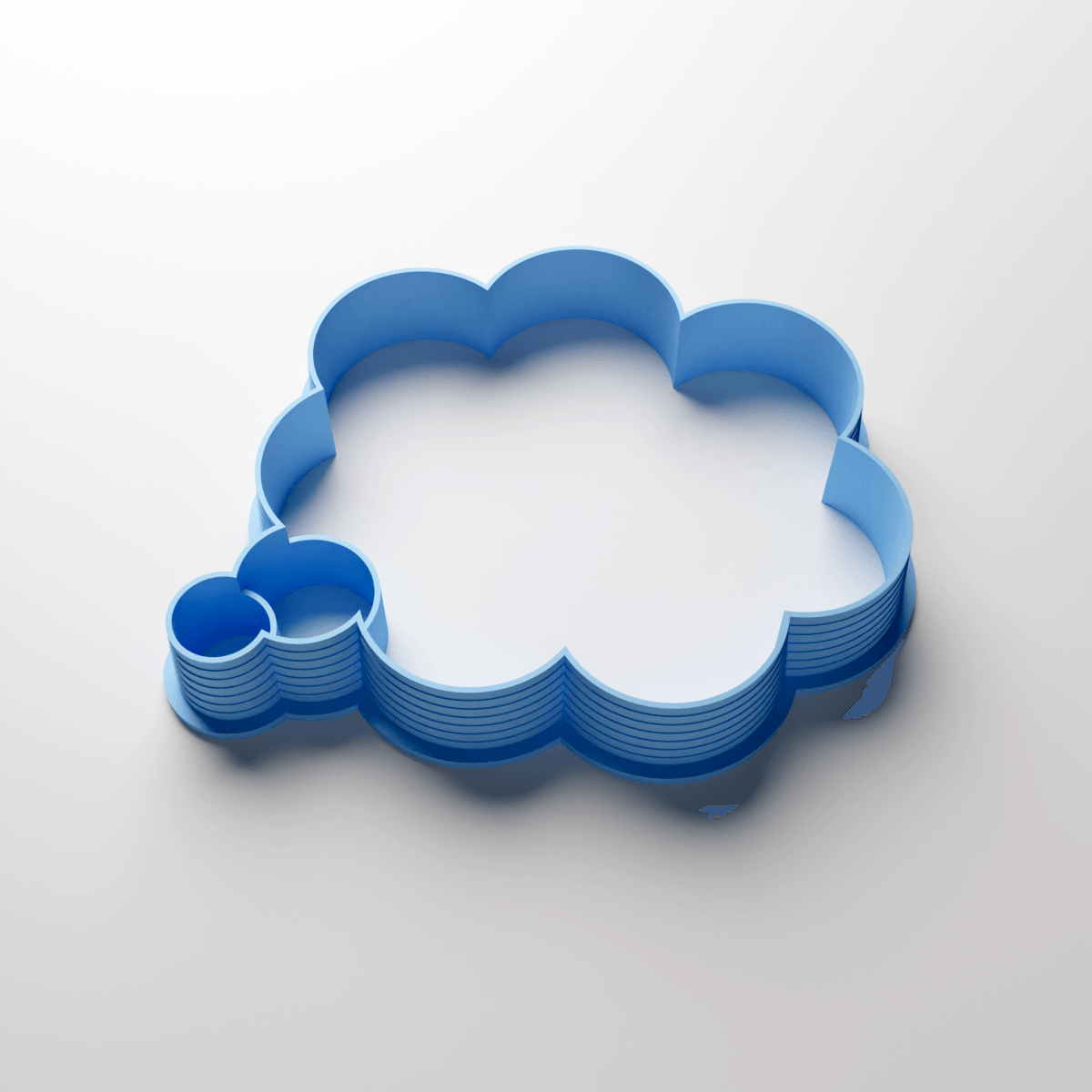 Cloudy Thought Bubble Clay Cutter - Claylab