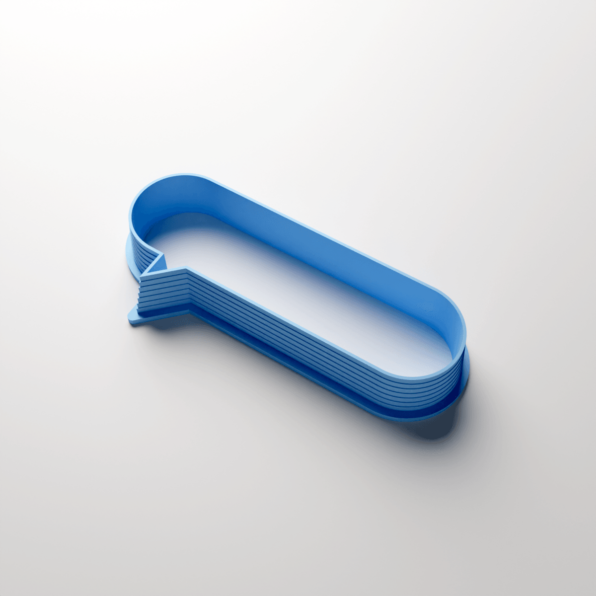 Speech Bubble Oval Clay Cutter - Claylab