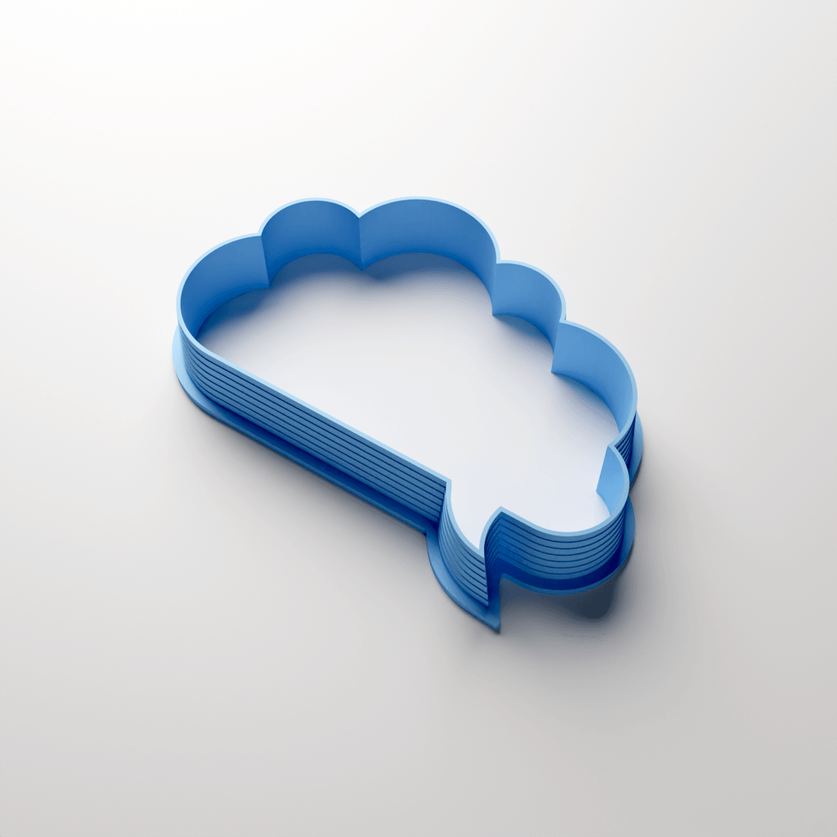 Cloudy Speech Bubble Clay Cutter - Claylab