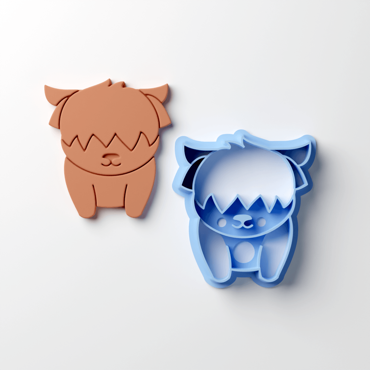 Highland Cow Clay Cutter (Drop 2 Critters) - Claylab