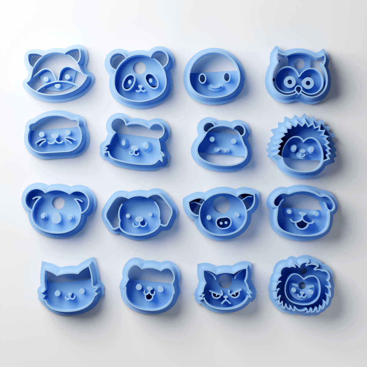 Drop 1 - Animal Stud Clay Cutters Set (16 cutters) (Save 10%) - Claylab