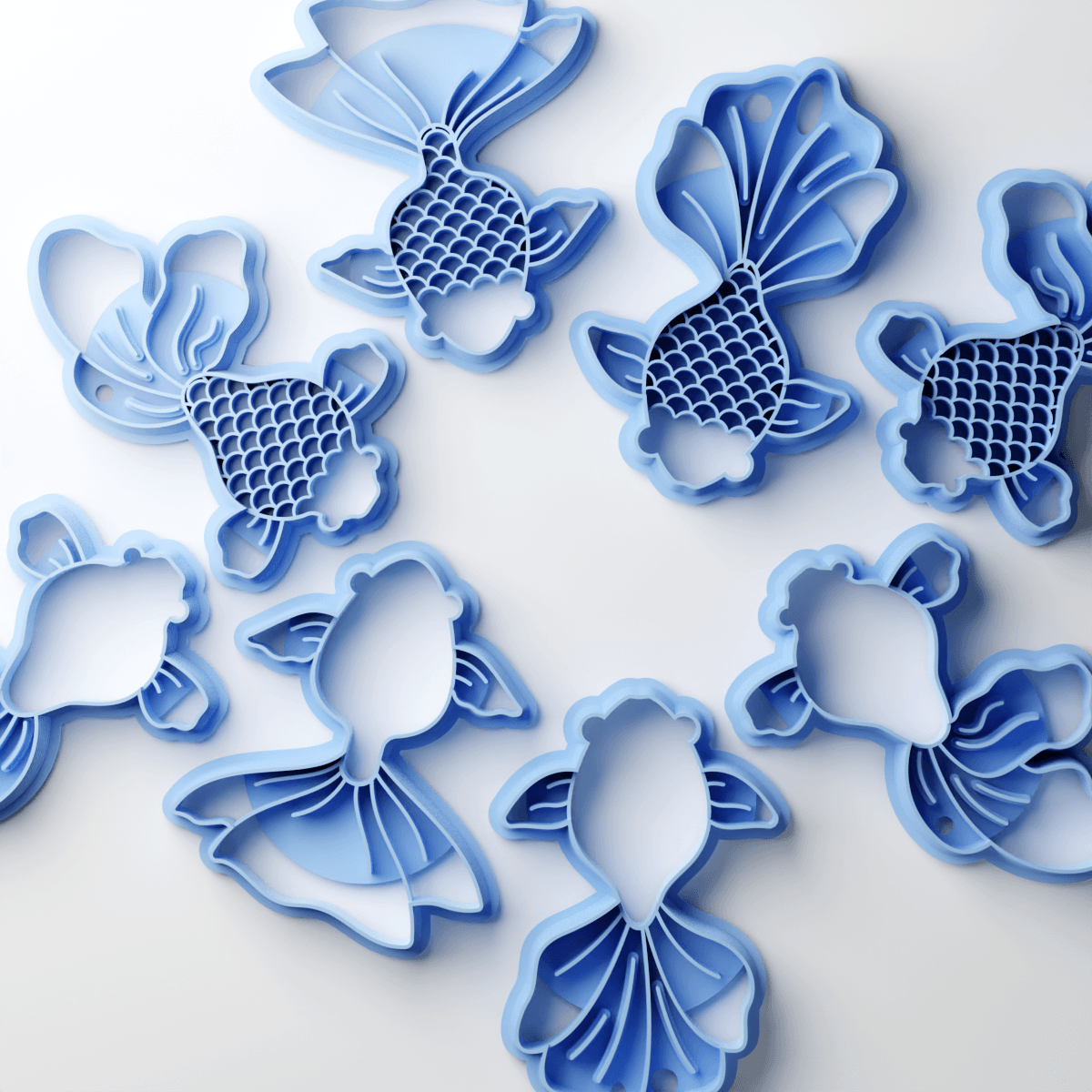 All 8 Fish Clay Cutters - Claylab