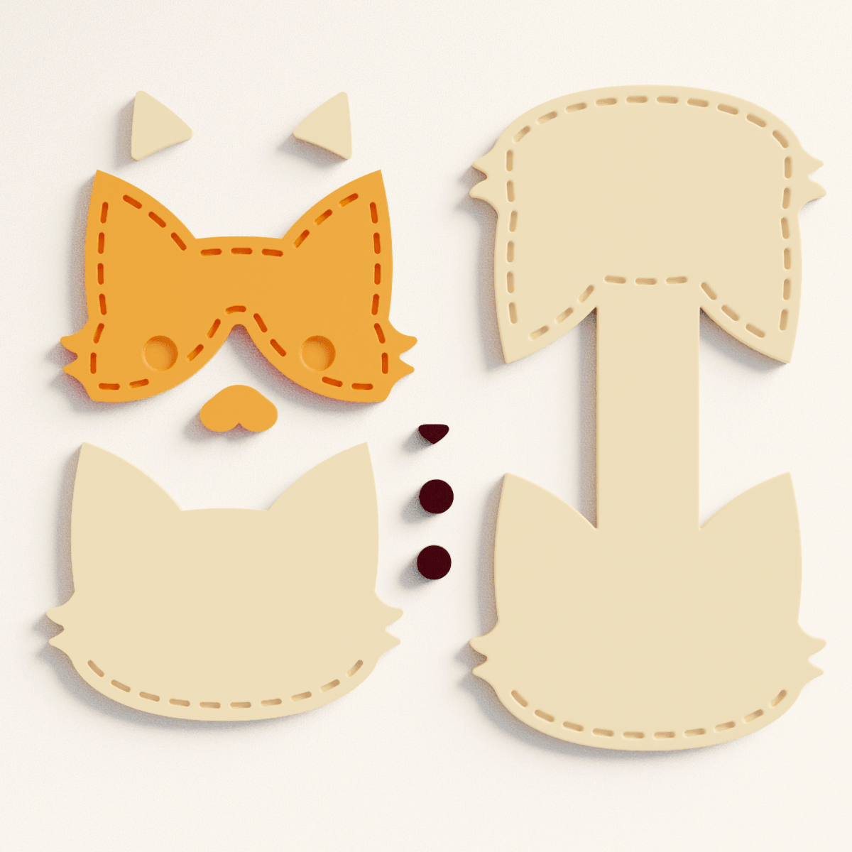 Stitch Cat Snap Card - Claylab