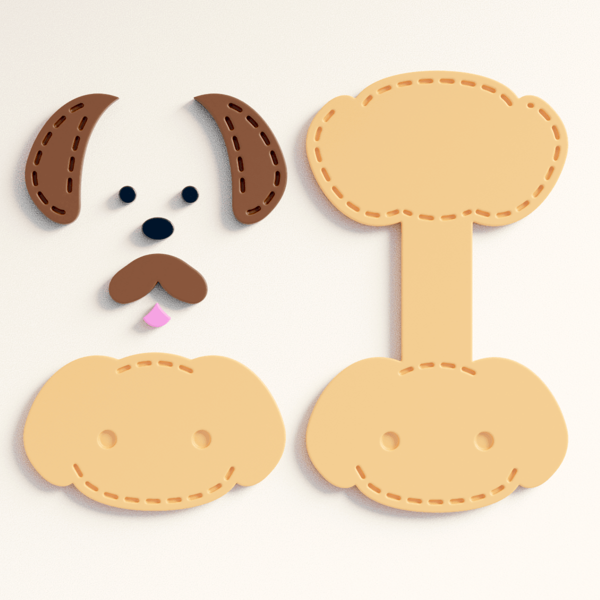 Stitch Dog Snap Card - Claylab