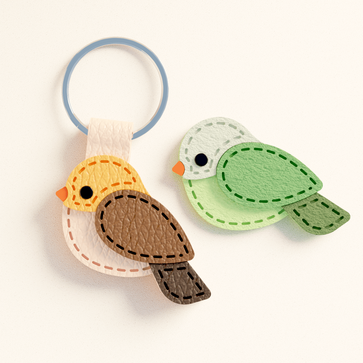 Stitch Finch Bird Snap Card - Claylab