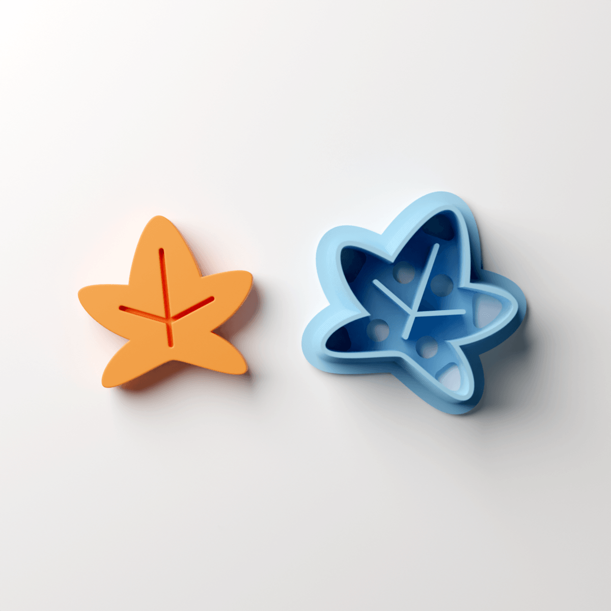 Star Leaf Stud Clay Cutter - Claylab