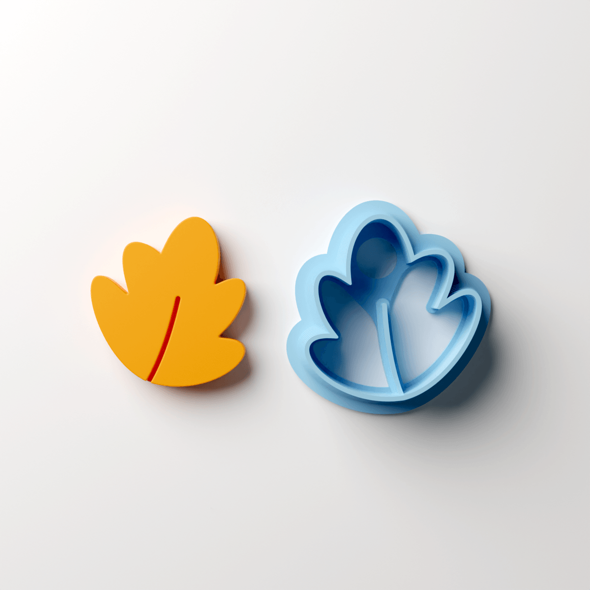Comic Leaf Stud Clay Cutter - Claylab