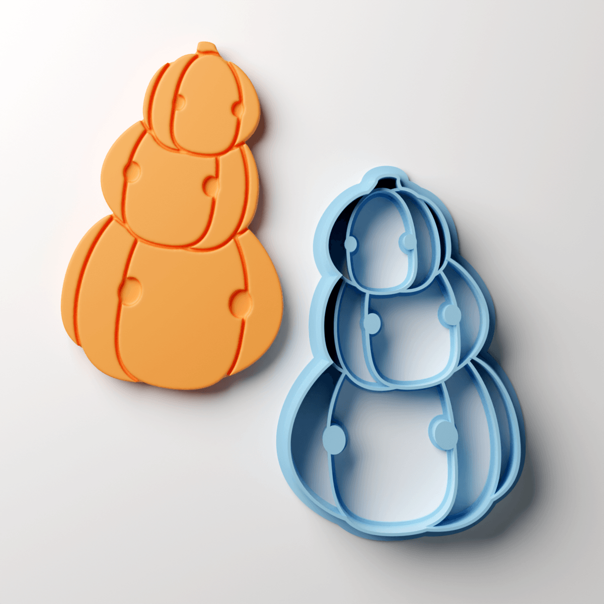 Cute Pumpkin Stack Clay Cutter - Claylab