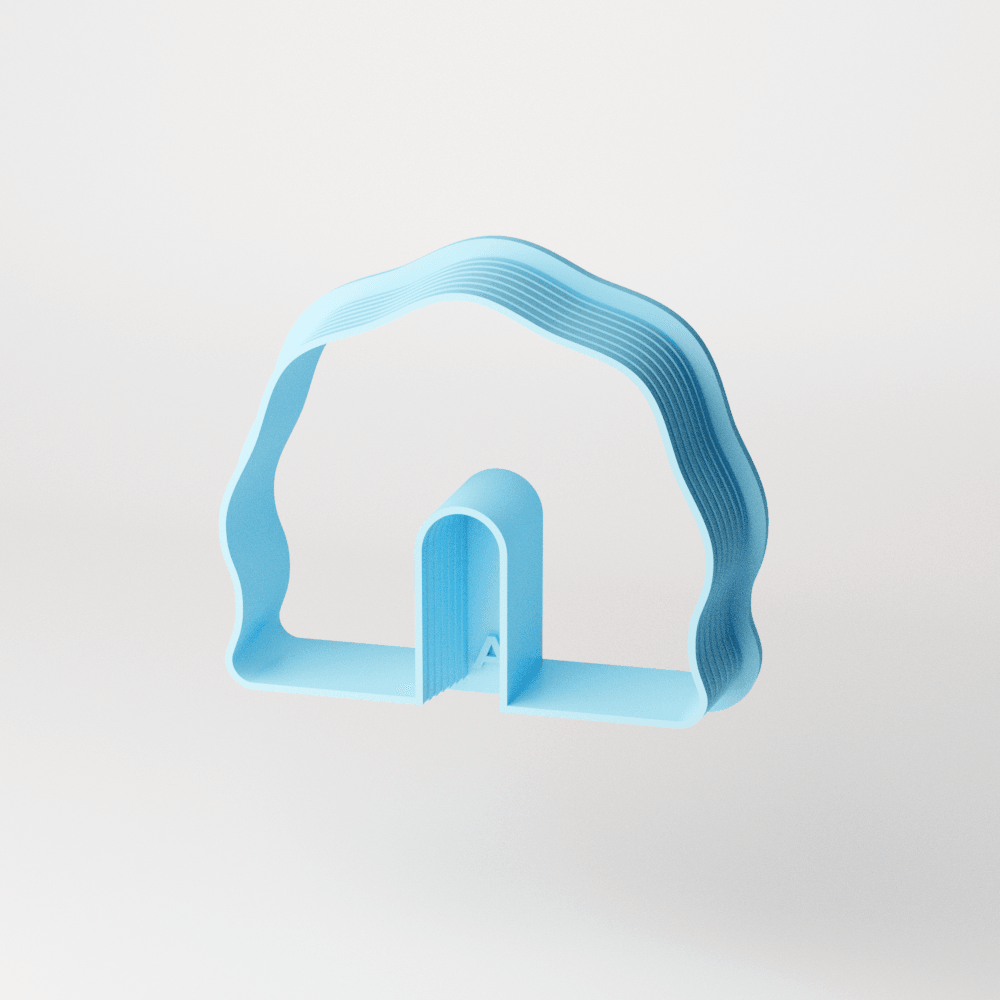 Wavy Half Flip Clay Cutter - Claylab