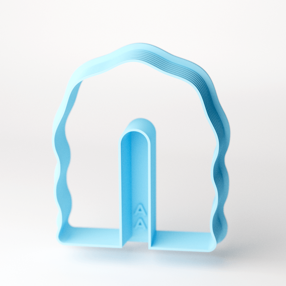Wavy Long Half Flip Clay Cutter - Claylab