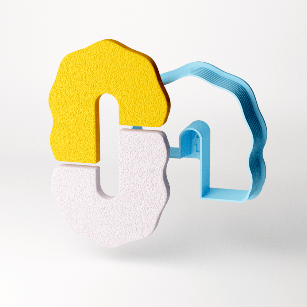 Wavy Offset Half Flip Clay Cutter - Claylab
