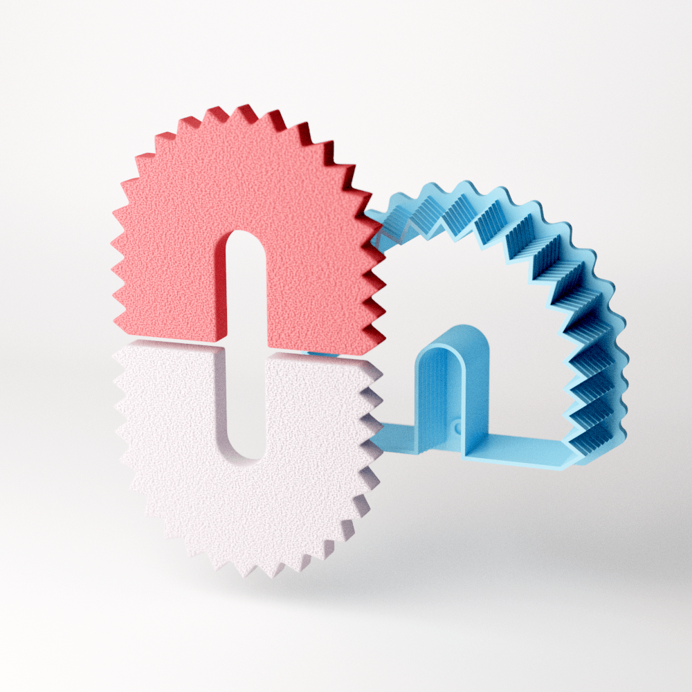 Spiked Half Flip Clay Cutter - Claylab