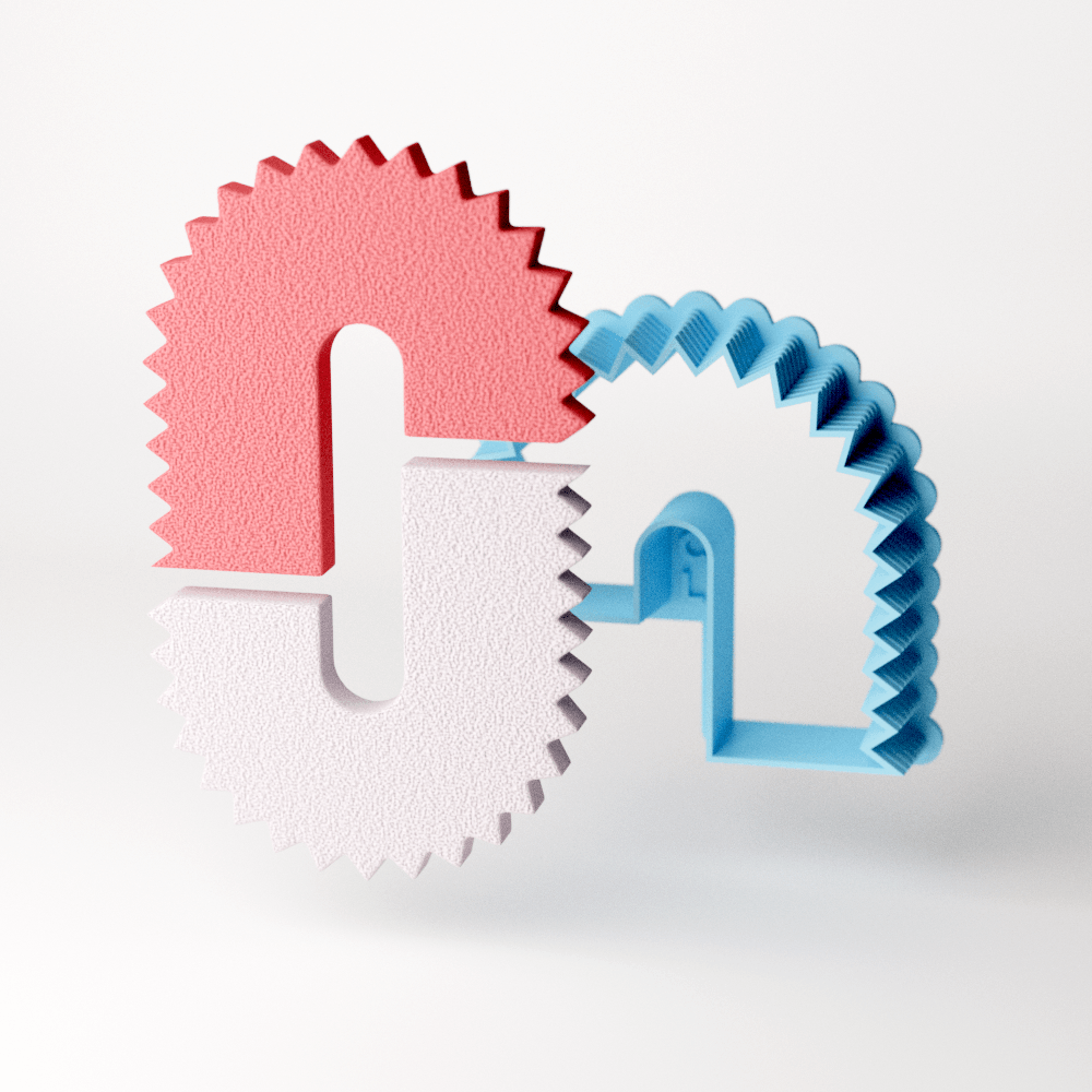 Spiked Offset Half Flip Clay Cutter - Claylab
