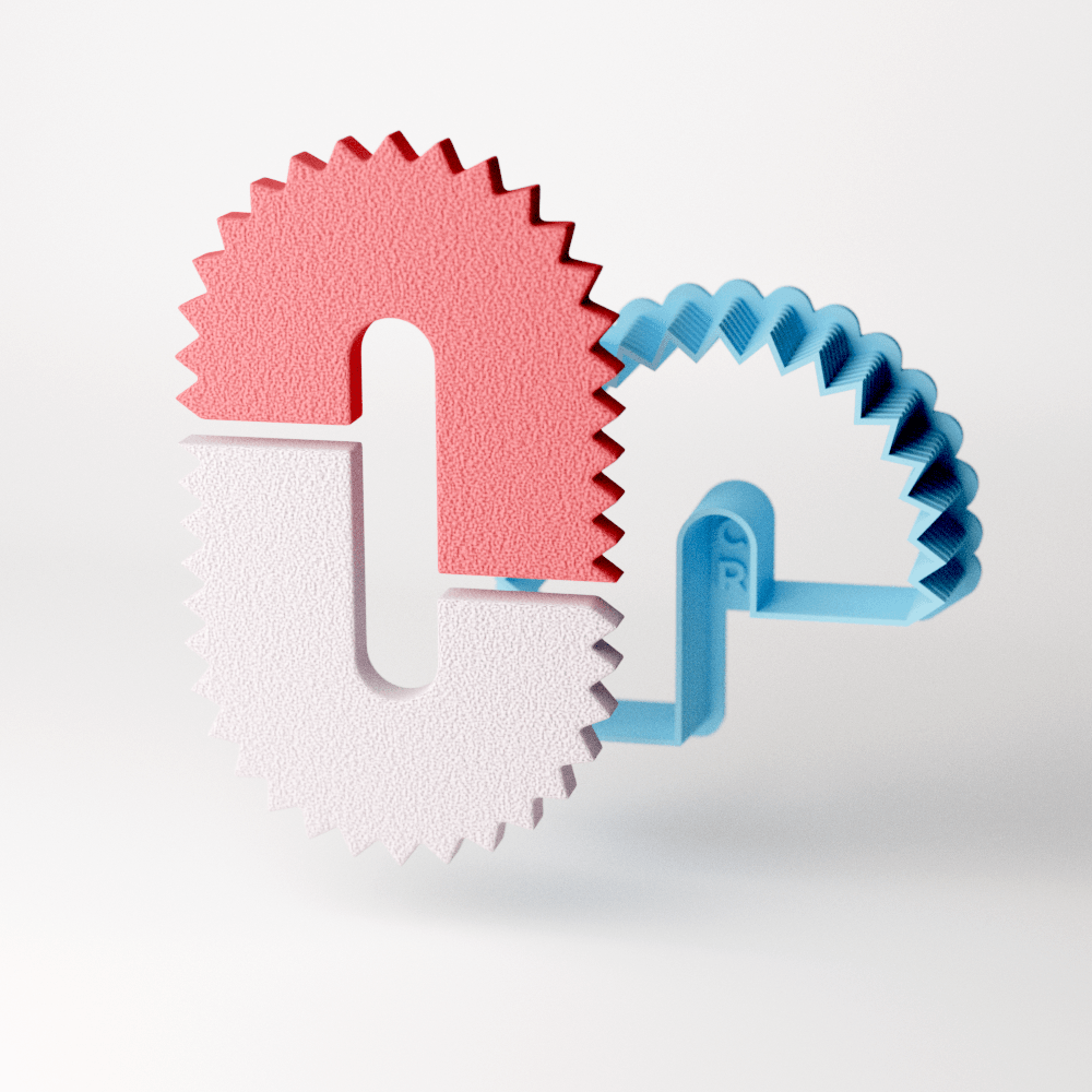 Spiked Offset Half Flip Clay Cutter - Claylab