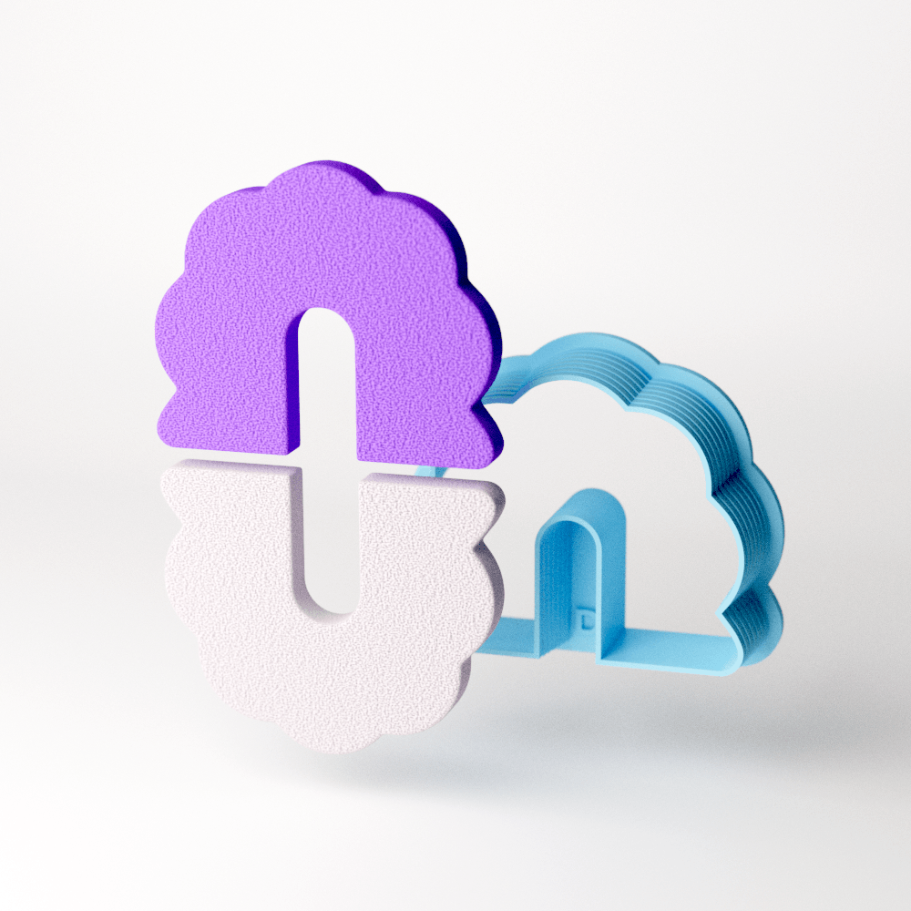 Bubbly Half Flip Clay Cutter - Claylab
