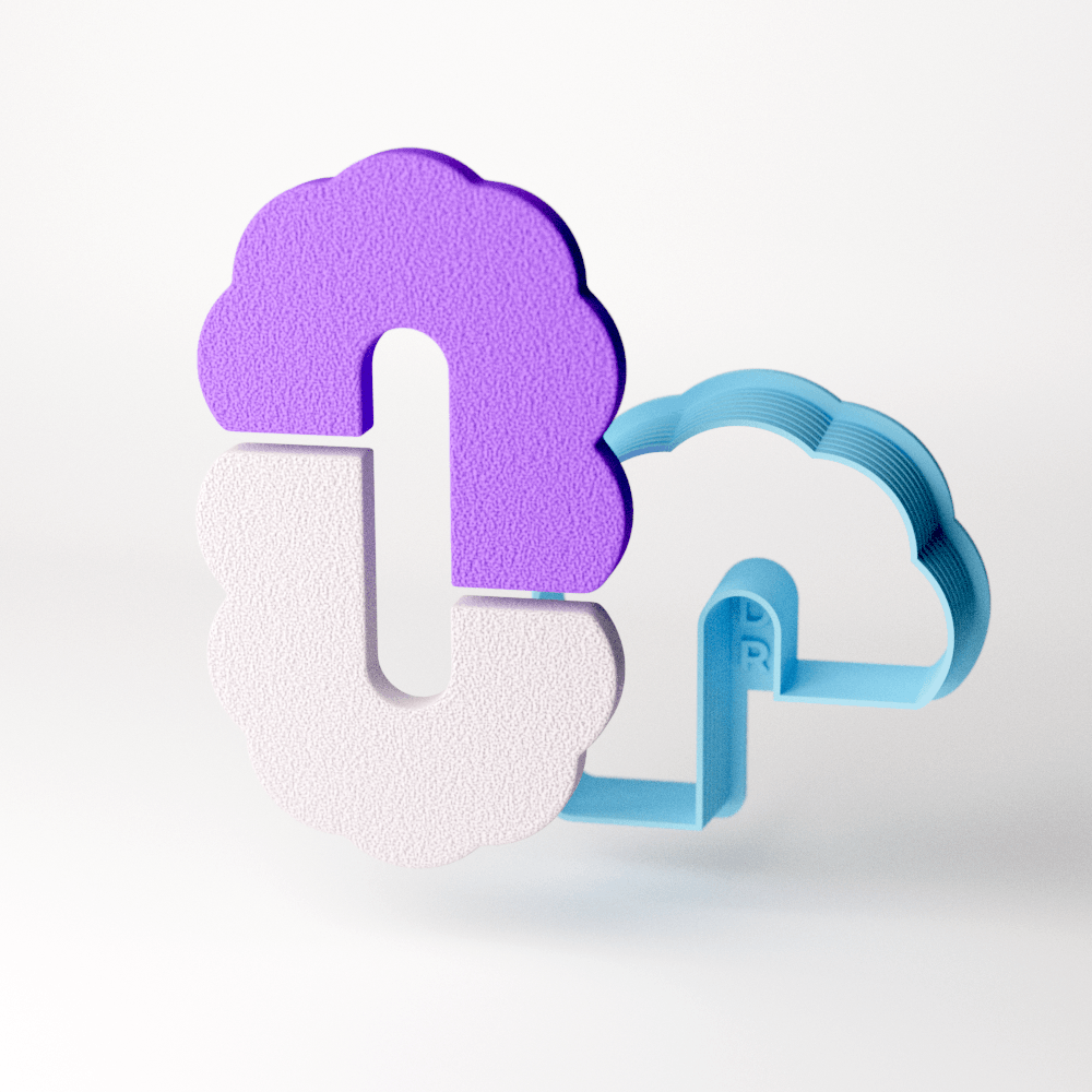 Bubbly Offset Half Flip Clay Cutter - Claylab