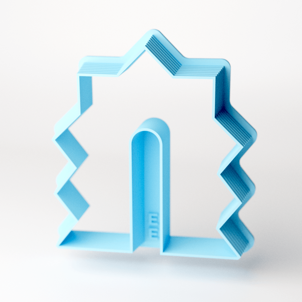 Jagged Long Half Flip Clay Cutter - Claylab