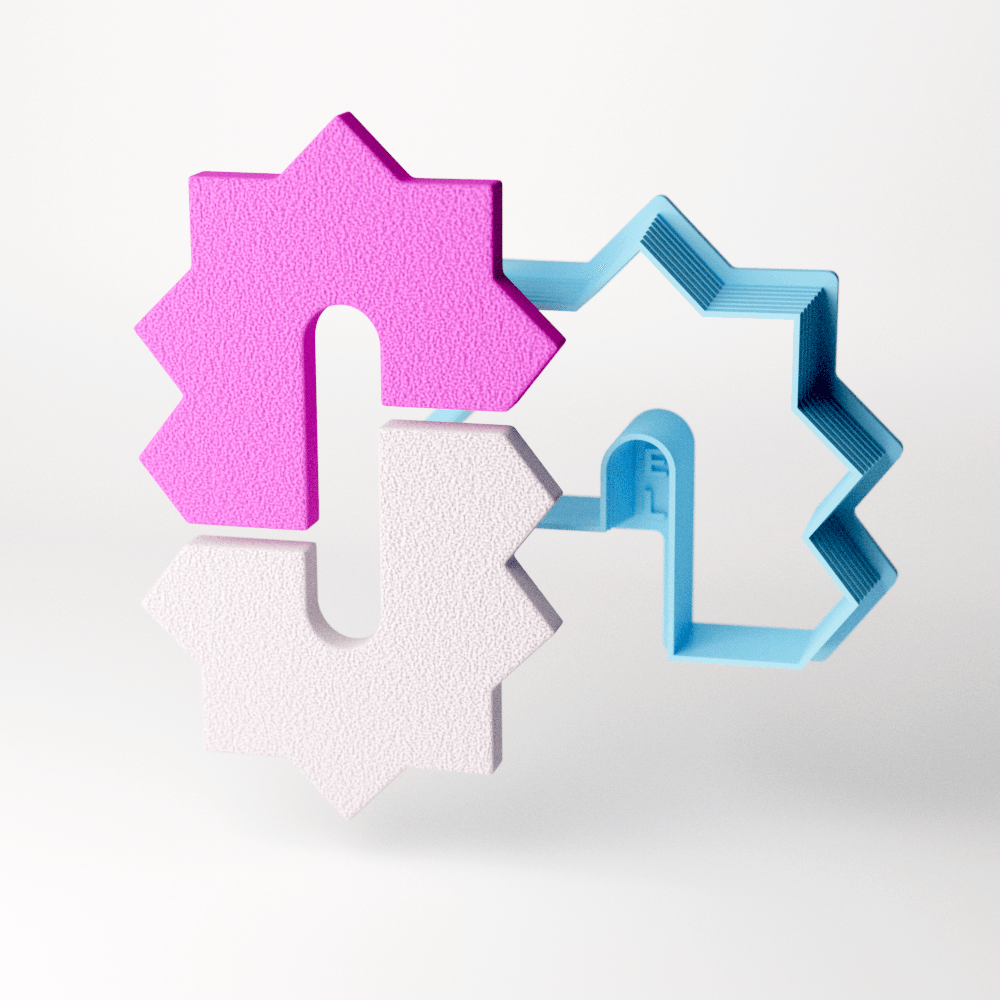 Jagged Offset Half Flip Clay Cutter - Claylab