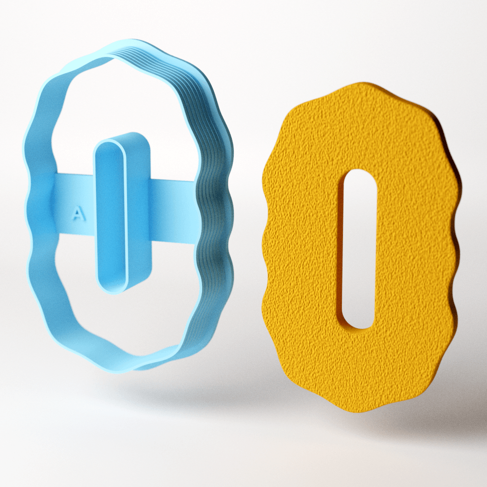 Wavy Full Flip Clay Cutter - Claylab