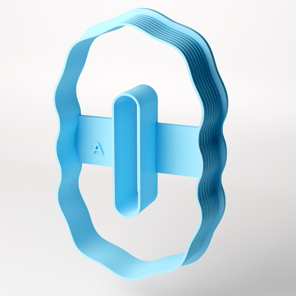 Wavy Full Flip Clay Cutter - Claylab