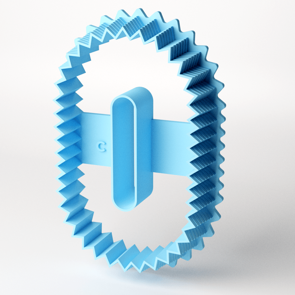 Spiked Full Flip Clay Cutter - Claylab