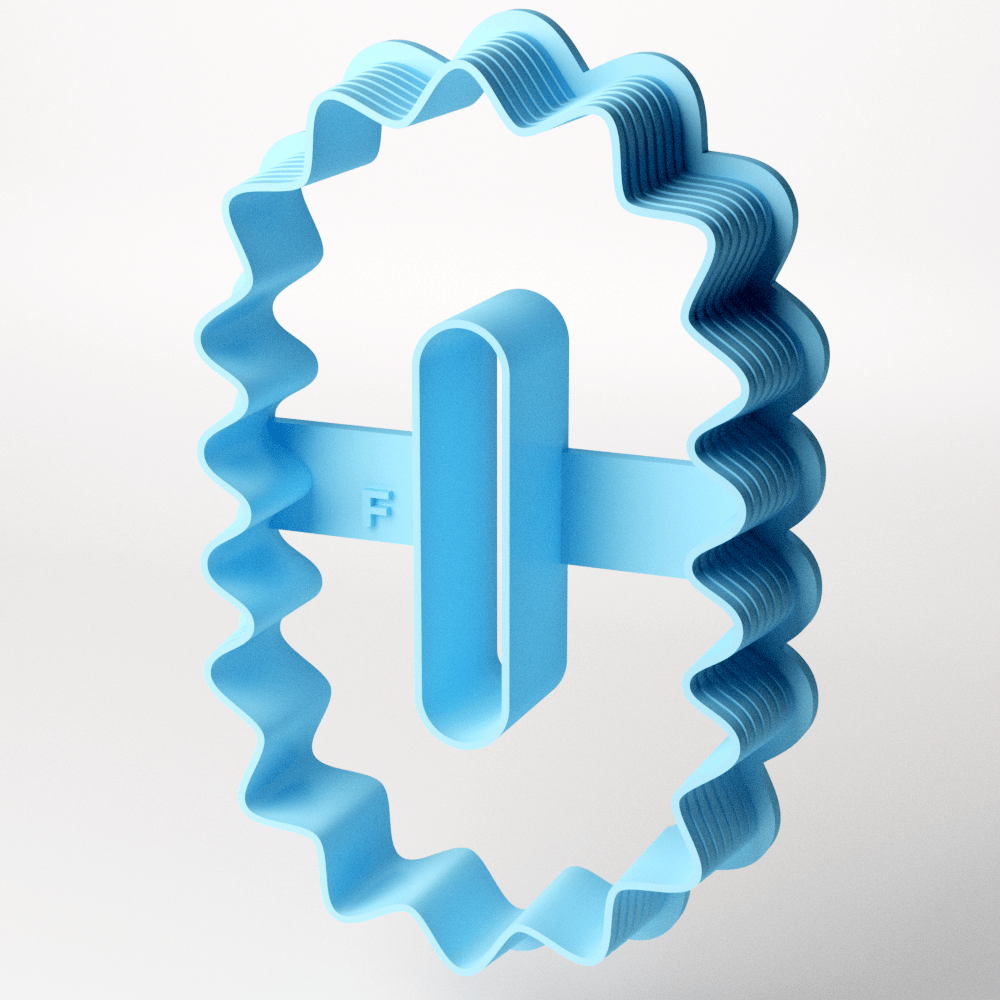 Squiggled Full Flip Clay Cutter - Claylab