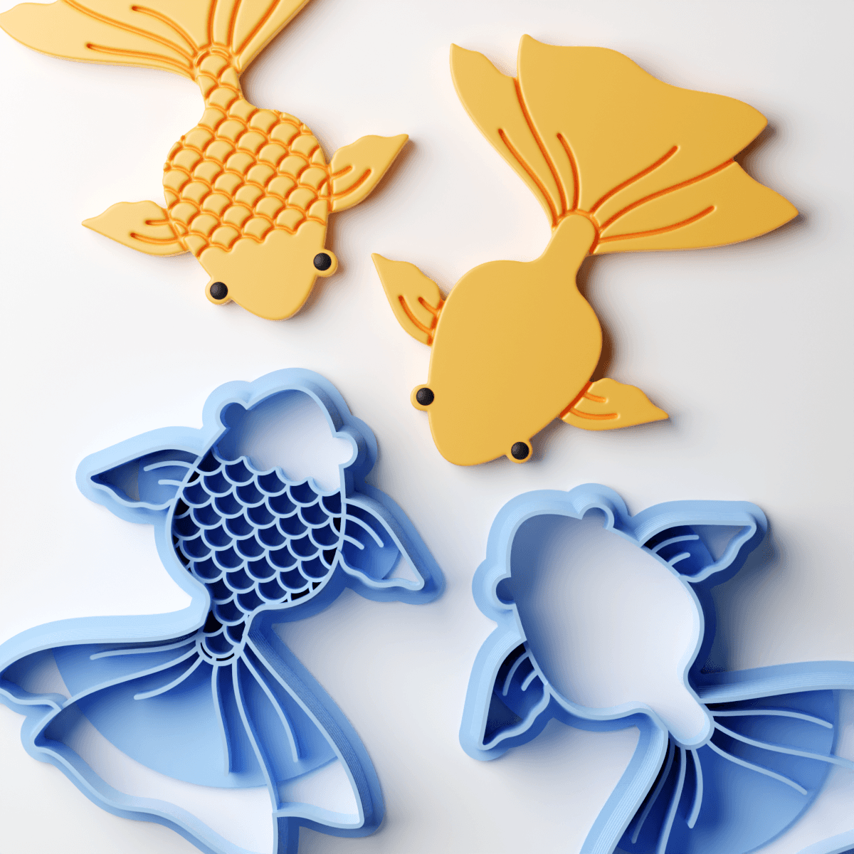 Fan Tail Gold Fish Clay Cutter - Claylab
