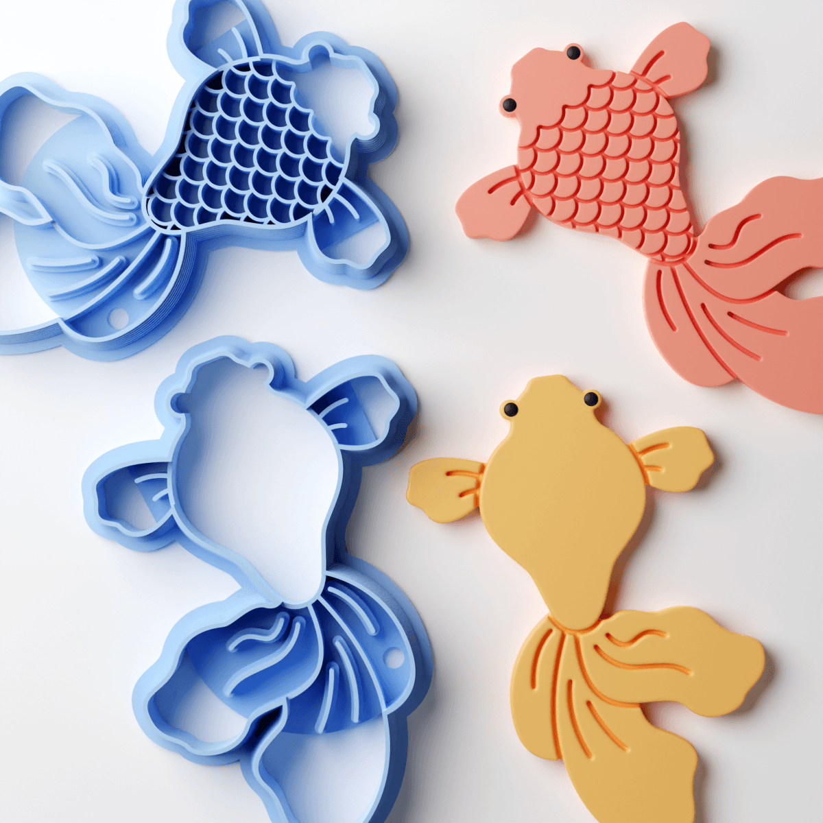 Flow Tail Gold Fish Clay Cutter - Claylab