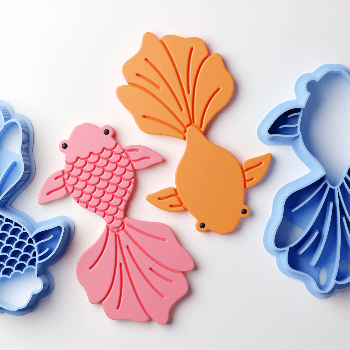 Fancy Tail Gold Fish Clay Cutter - Claylab