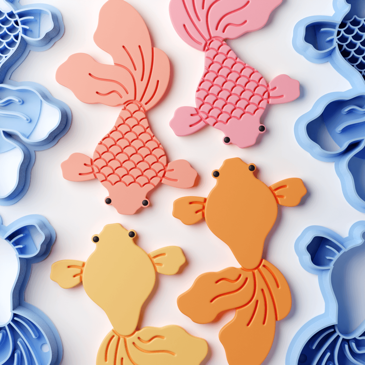 Flow Tail Gold Fish Clay Cutter - Claylab