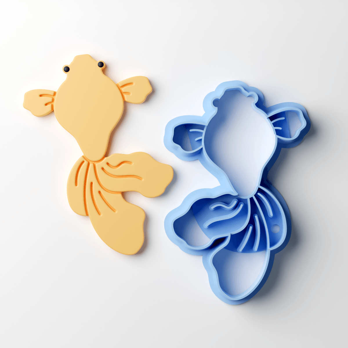 Flow Tail Gold Fish Clay Cutter - Claylab
