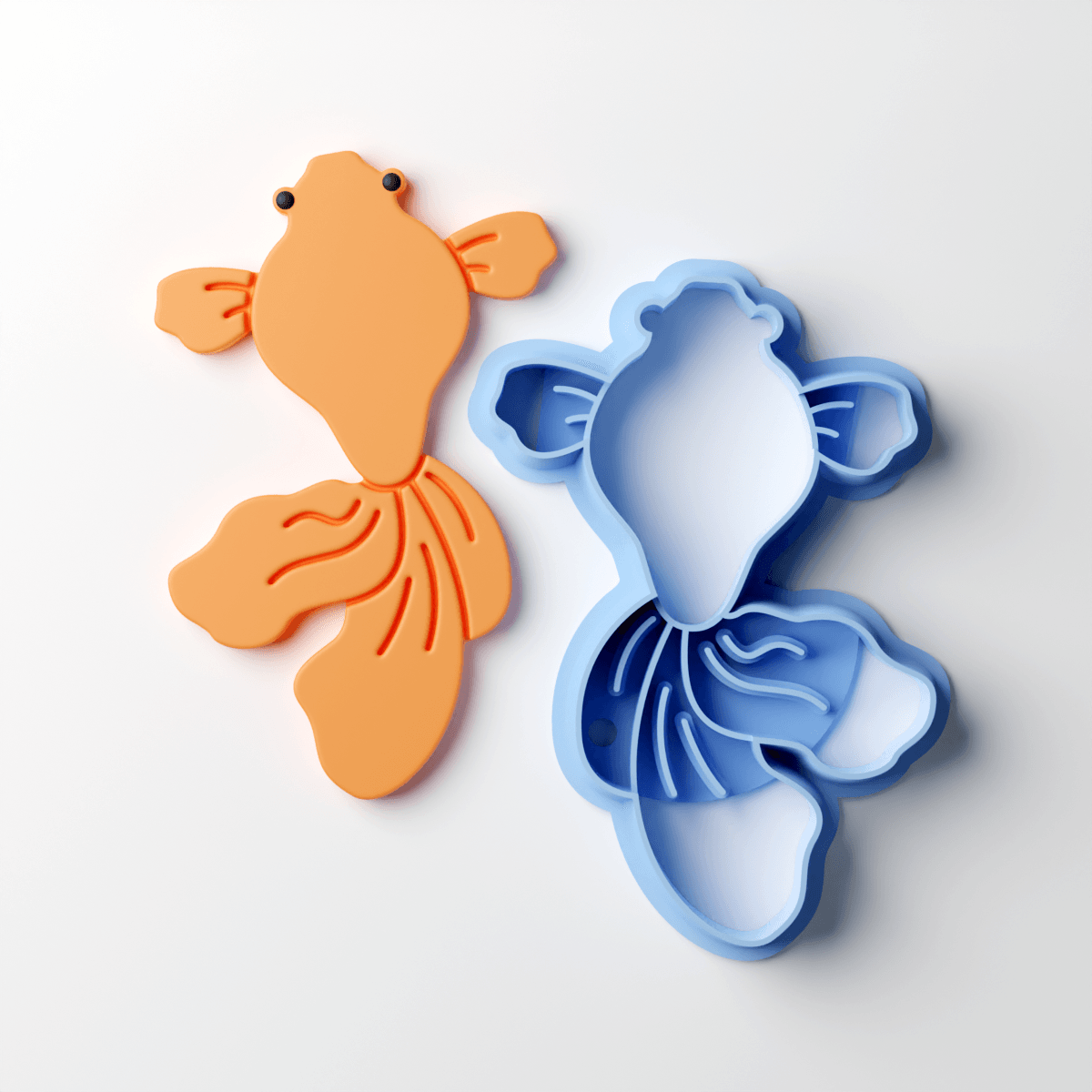 Flow Tail Gold Fish Clay Cutter - Claylab