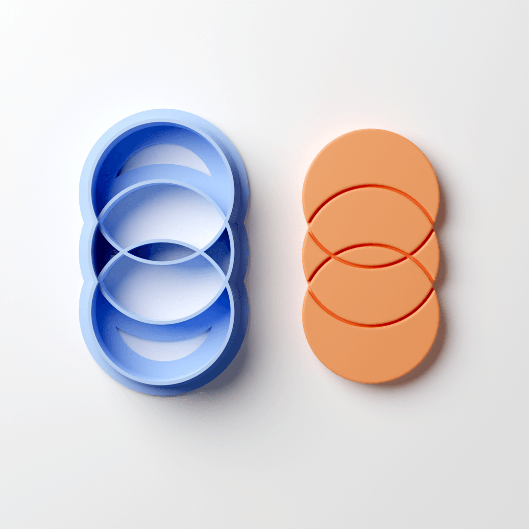 Glitched Circle Clay Cutter - Claylab