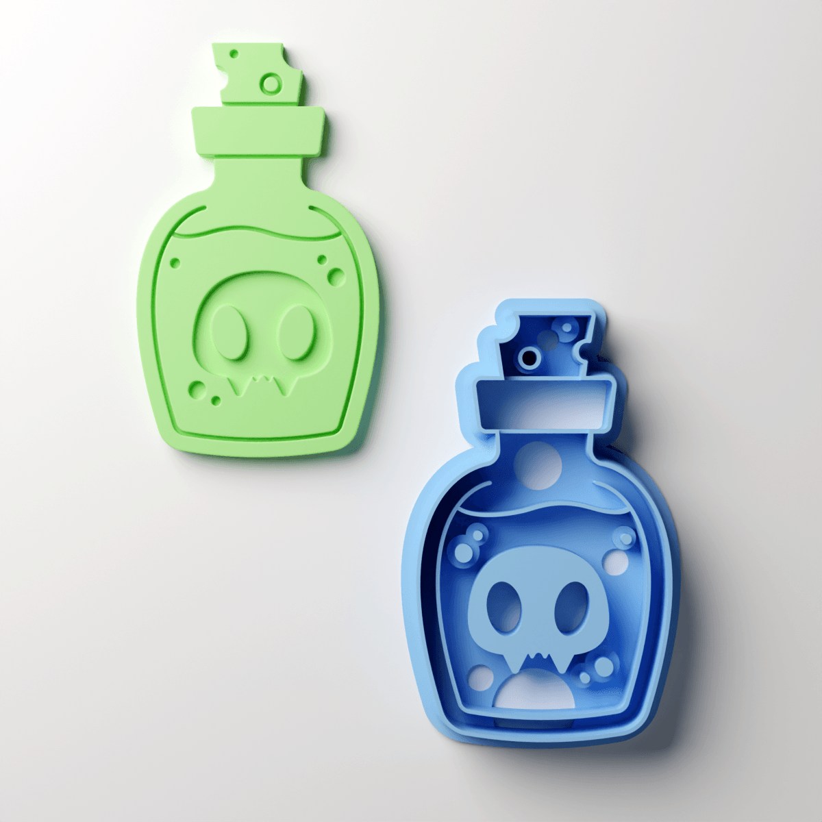 Skull Potion Clay Cutter - Claylab