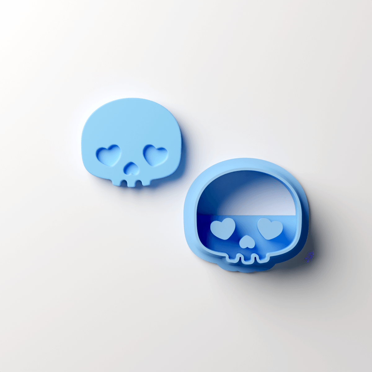 Love Skull Stud Clay Cutter - Claylab