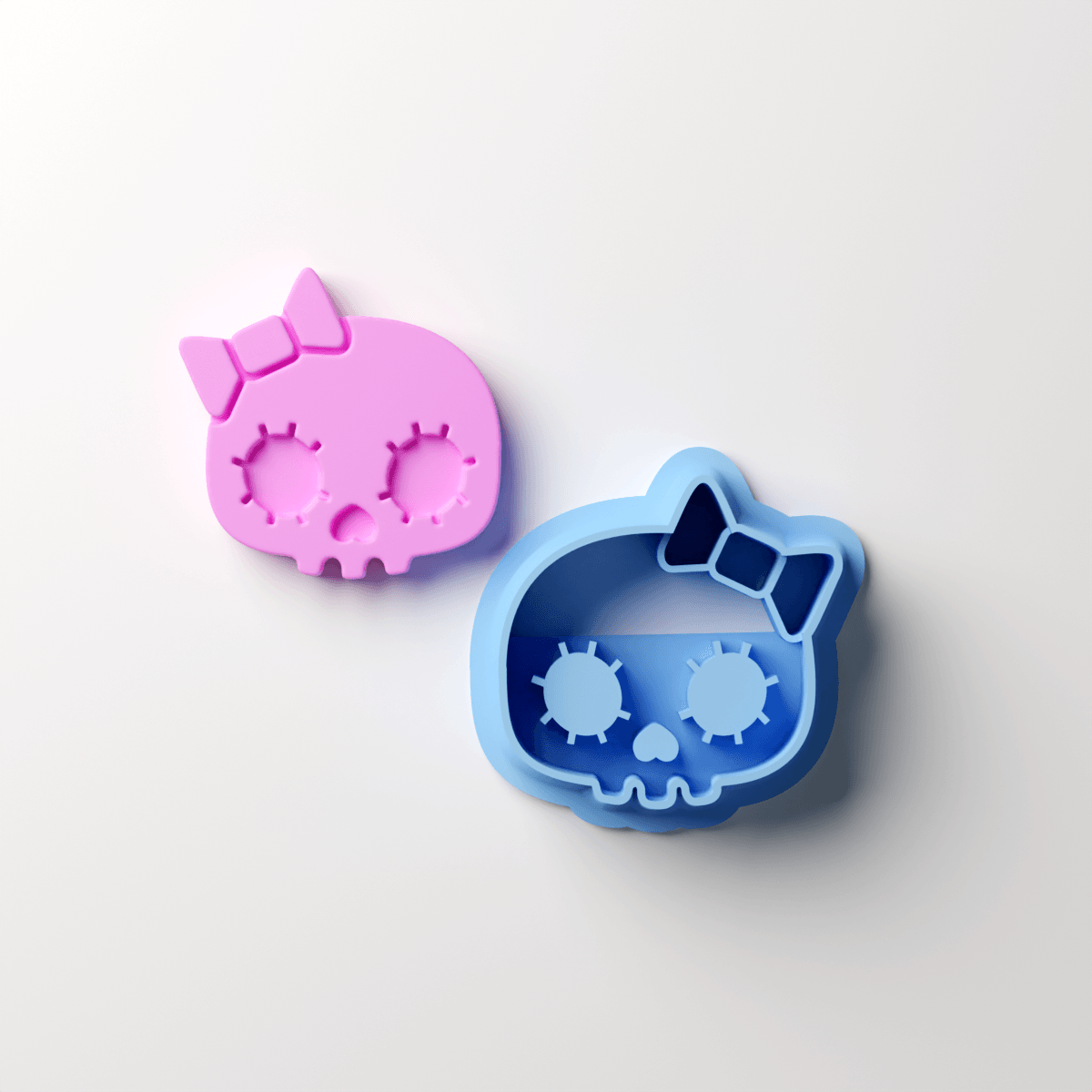 Pretty Skull Stud Clay Cutter - Claylab