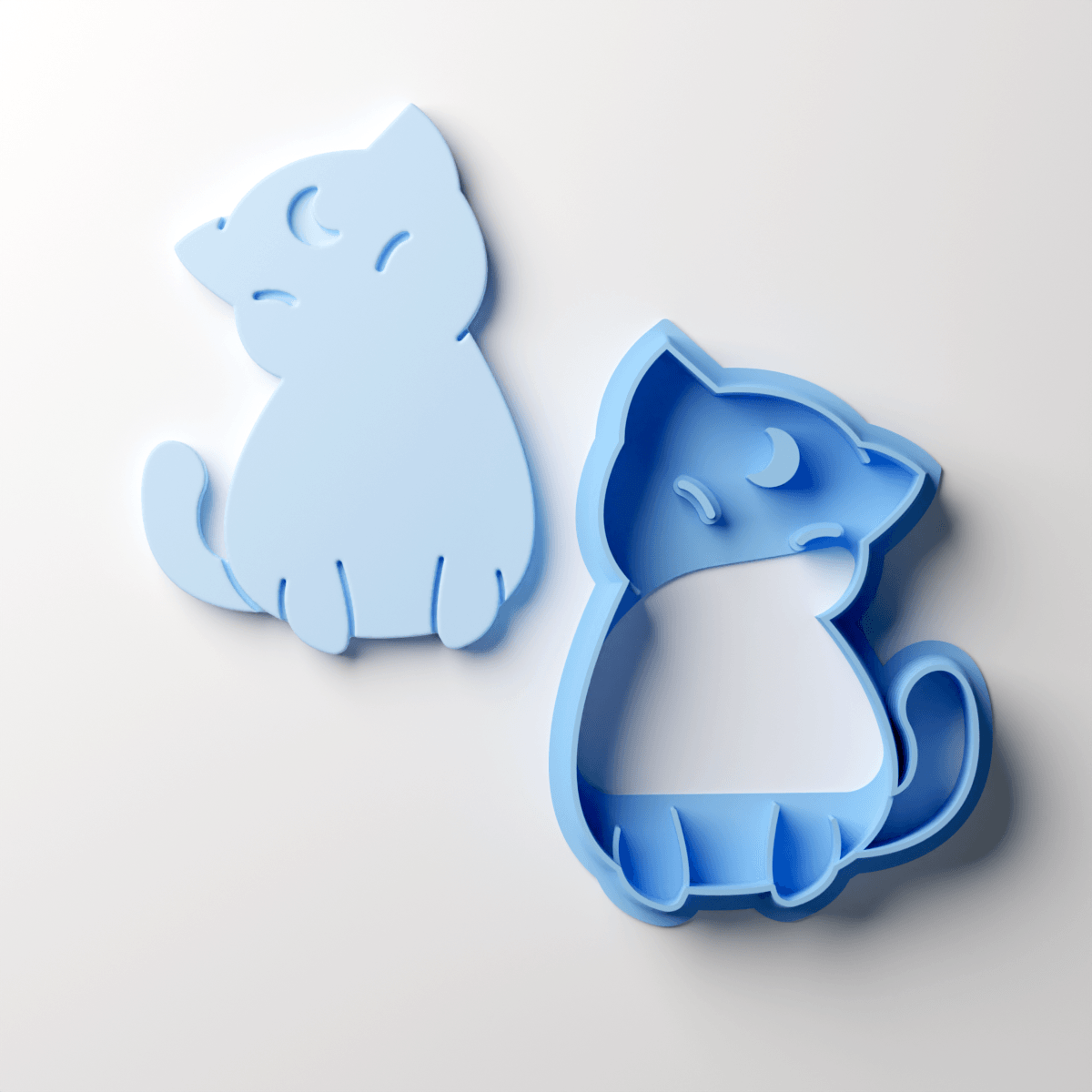 Chubby Moon Kitty Clay Cutter - Claylab