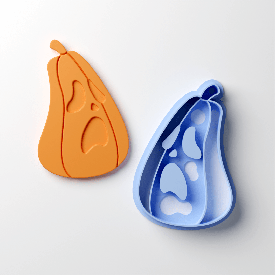 Scream Pumpkin Clay Cutter - Claylab
