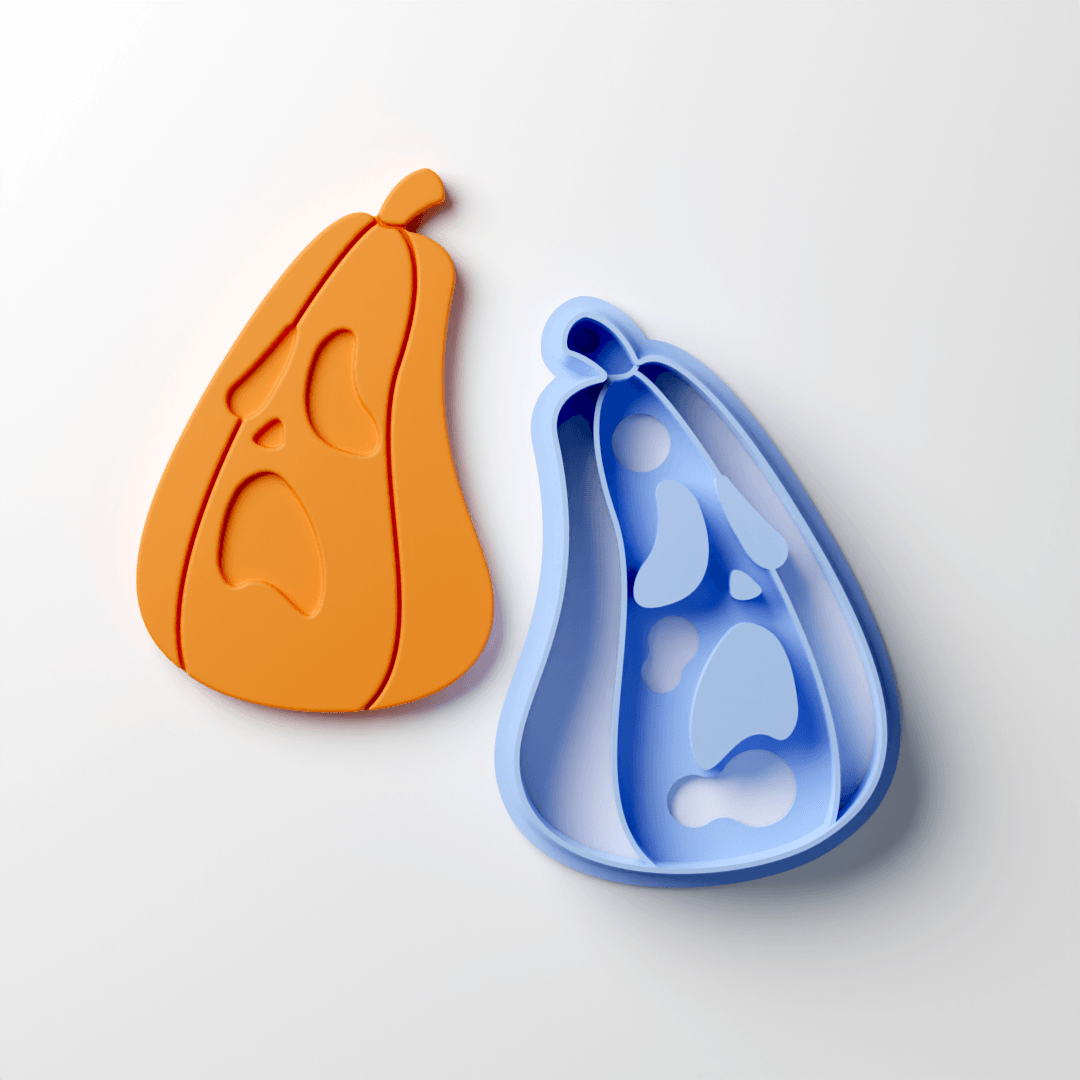 Scream Pumpkin Clay Cutter - Claylab