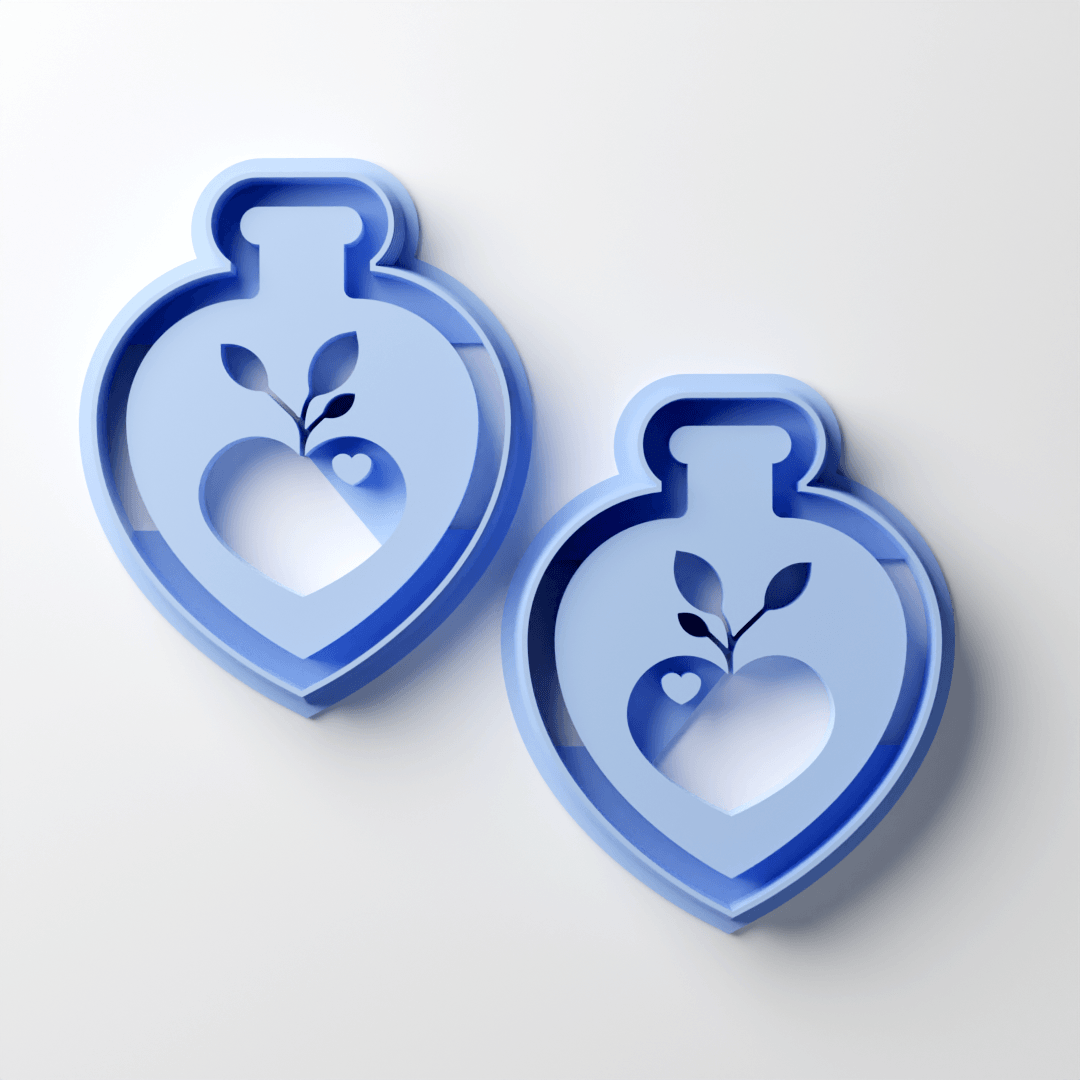Love Sprout Potion Negative Clay Cutter - Claylab