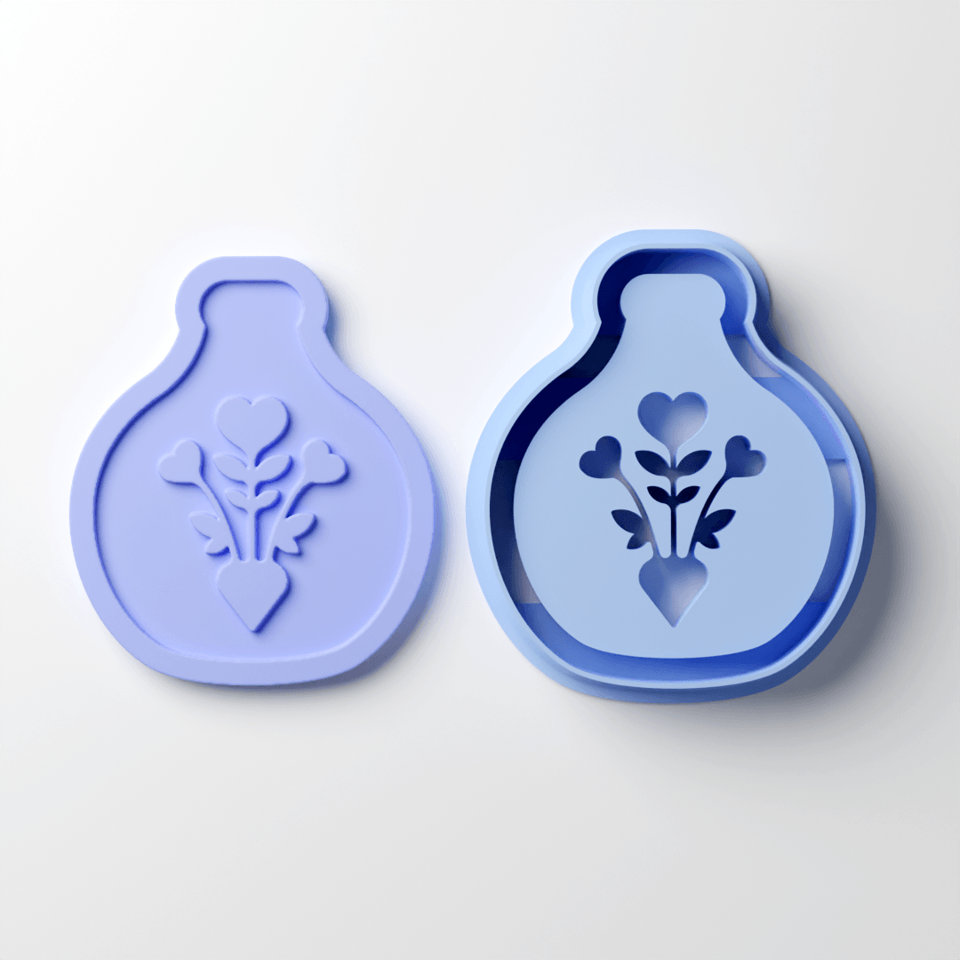 Bouquet Potion Negative Clay Cutter - Claylab