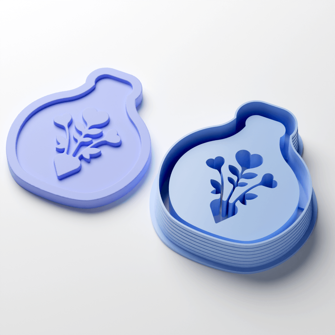Bouquet Potion Negative Clay Cutter - Claylab