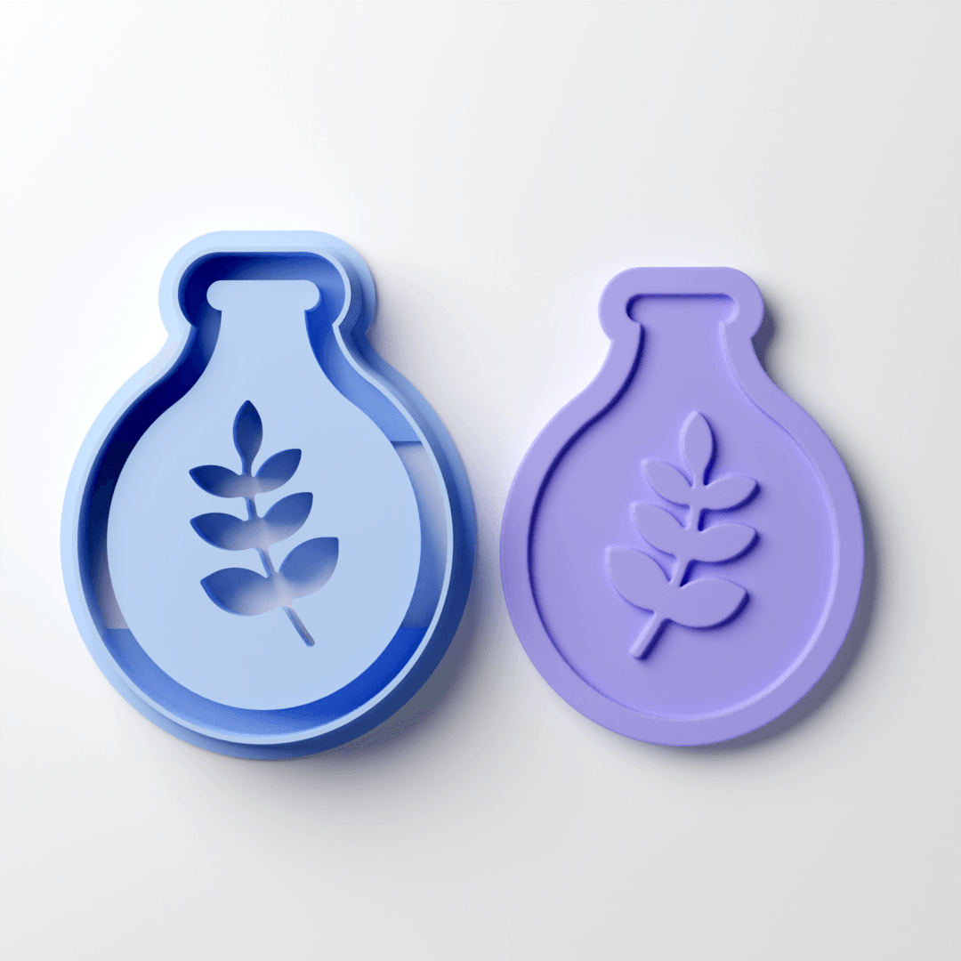 Sprig Potion Negative Clay Cutter - Claylab