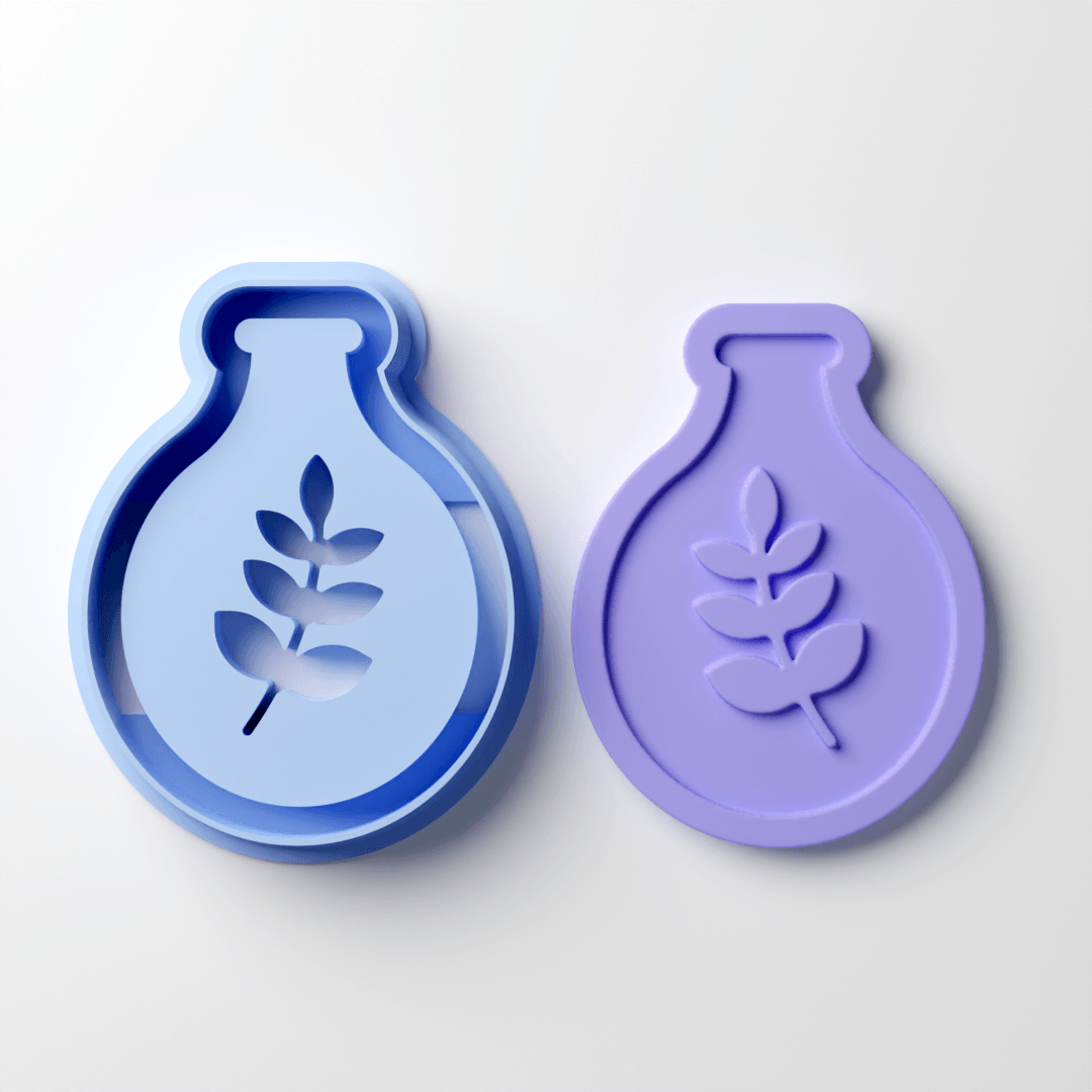 Sprig Potion Negative Clay Cutter - Claylab